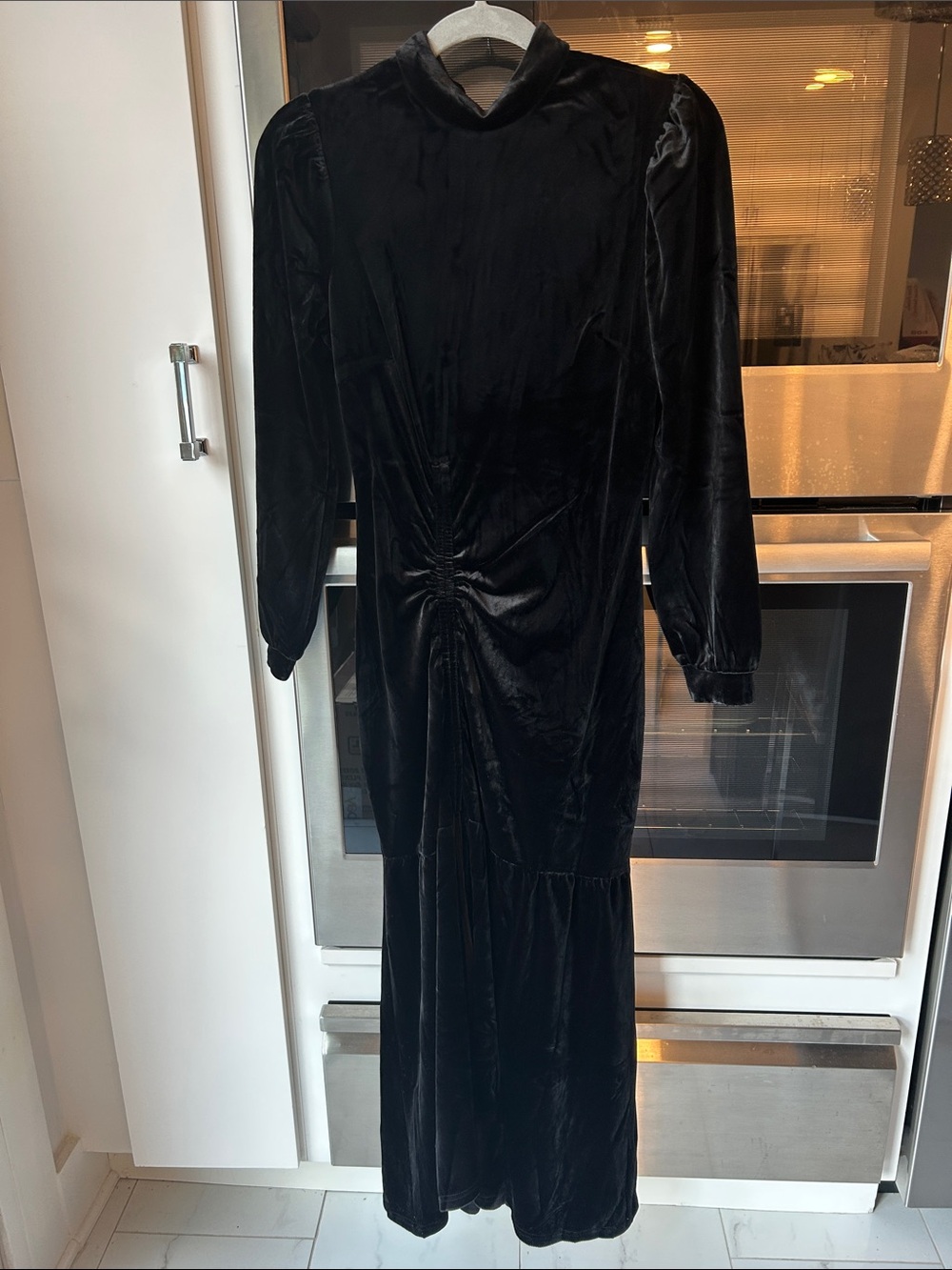 Udel NY Velour Ruched Dress